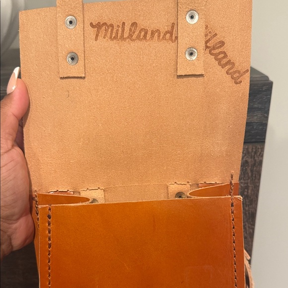 Mifland Brown Leather Backpack